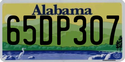 AL license plate 65DP307