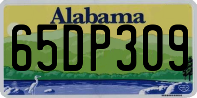 AL license plate 65DP309