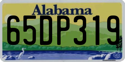 AL license plate 65DP319