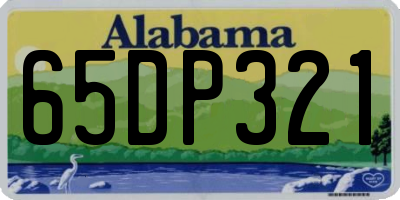 AL license plate 65DP321