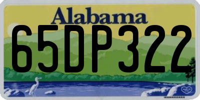 AL license plate 65DP322