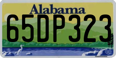AL license plate 65DP323