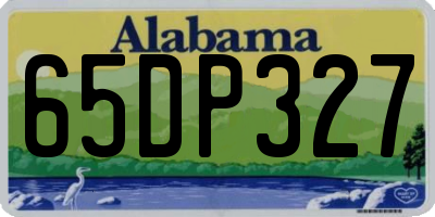 AL license plate 65DP327