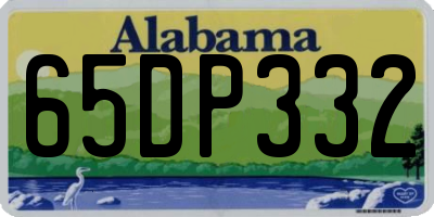 AL license plate 65DP332