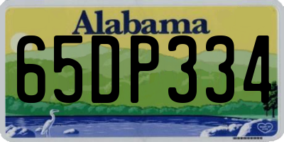 AL license plate 65DP334