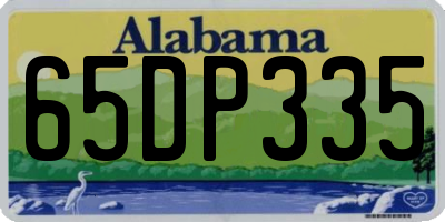 AL license plate 65DP335