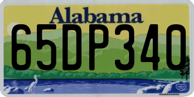 AL license plate 65DP340