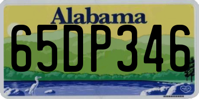 AL license plate 65DP346