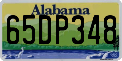 AL license plate 65DP348