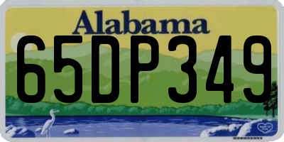 AL license plate 65DP349
