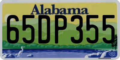 AL license plate 65DP355