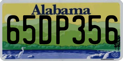 AL license plate 65DP356