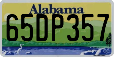AL license plate 65DP357