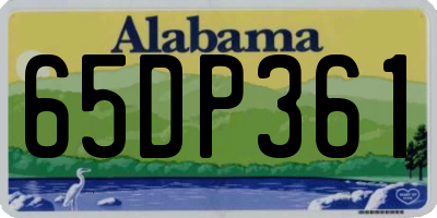 AL license plate 65DP361