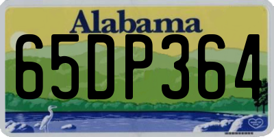AL license plate 65DP364