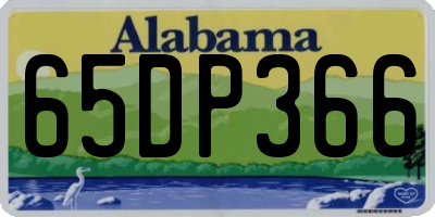 AL license plate 65DP366