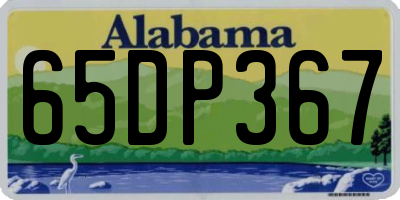 AL license plate 65DP367