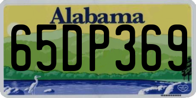 AL license plate 65DP369