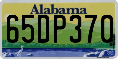 AL license plate 65DP370