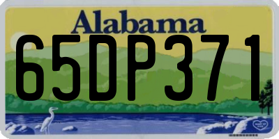 AL license plate 65DP371