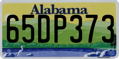 AL license plate 65DP373