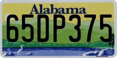 AL license plate 65DP375