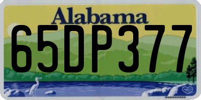 AL license plate 65DP377