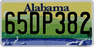 AL license plate 65DP382