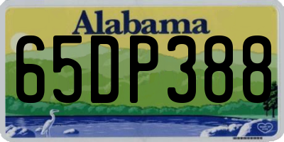 AL license plate 65DP388