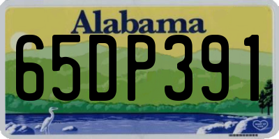 AL license plate 65DP391