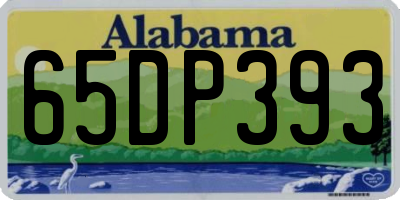 AL license plate 65DP393