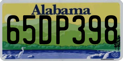 AL license plate 65DP398