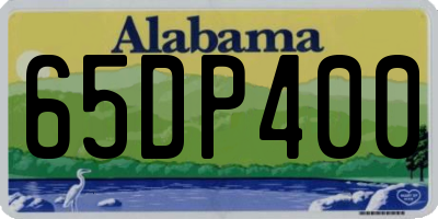 AL license plate 65DP400