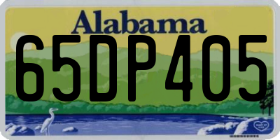 AL license plate 65DP405