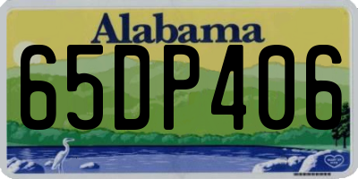 AL license plate 65DP406