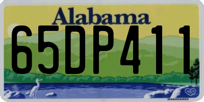 AL license plate 65DP411