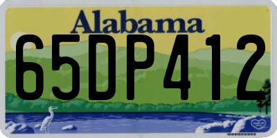 AL license plate 65DP412