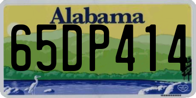 AL license plate 65DP414
