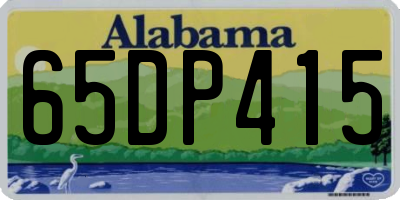 AL license plate 65DP415