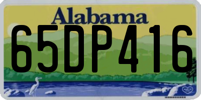 AL license plate 65DP416