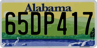 AL license plate 65DP417