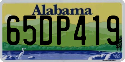 AL license plate 65DP419