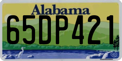 AL license plate 65DP421