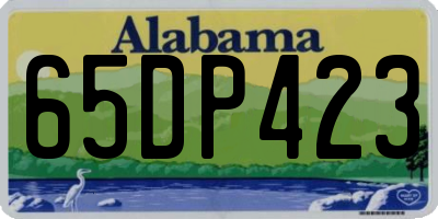 AL license plate 65DP423
