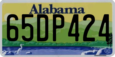 AL license plate 65DP424