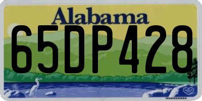 AL license plate 65DP428