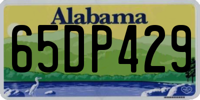 AL license plate 65DP429