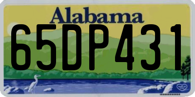 AL license plate 65DP431