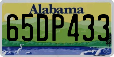 AL license plate 65DP433