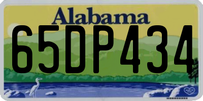 AL license plate 65DP434